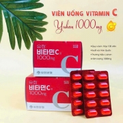 Viên uống mờ nám trắng da vitamin C Yuhan 100v