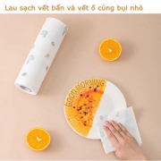 Cuộn khăn lau đa năng hoạ tiết size 20cm